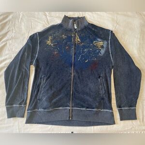 Vintage Blue Zip Up